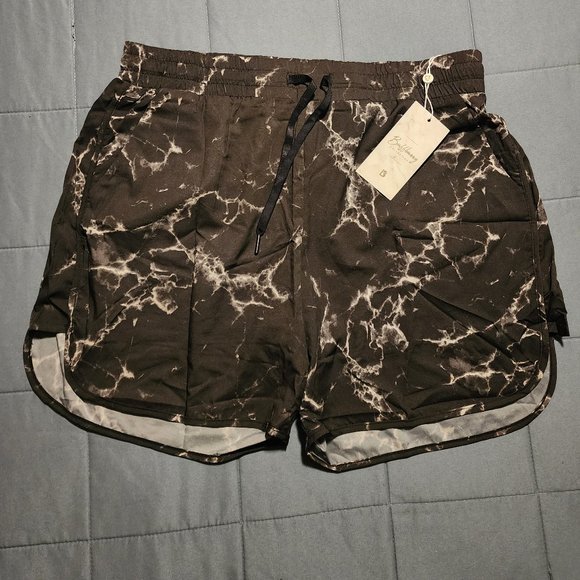 BuffBunny Black and White Athletic Shorts - Picture 3 of 5